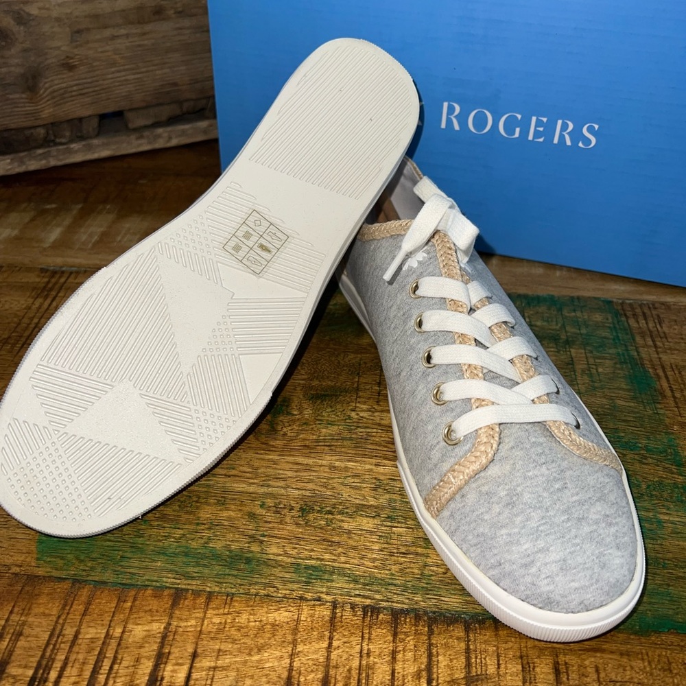 Jack Rogers Gray Jersey Lia Rope sneakers. Size 10. Brand new in box. - Picture 11 of 11